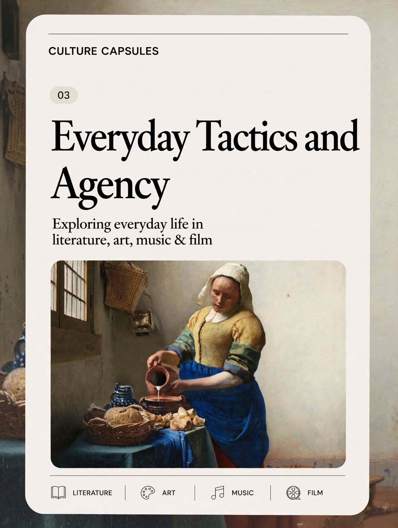 everyday agency through literature, art, and film